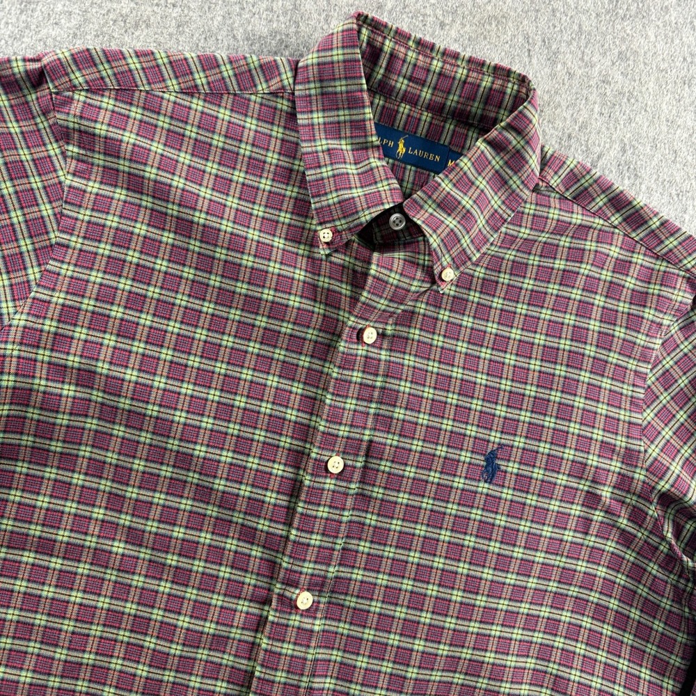 Polo Ralph Lauren Men's M Multicolor Long Sleeve Button-Down Collar Shirt - Picture 5 of 10